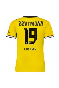 Borussia Dortmund Konstantinos Karetsas #19 Fotballdrakt Hjemme Klær Dame 2026-27 Korte ermer